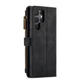 Samsung S25 Ultra - Charcoal Gray - Book Case met Rits