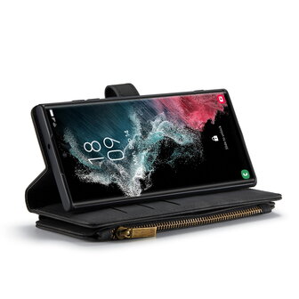 Samsung S25 Ultra - Charcoal Gray - Book Case met Rits