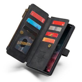 Samsung S25 Ultra - Charcoal Gray - Book Case met Rits