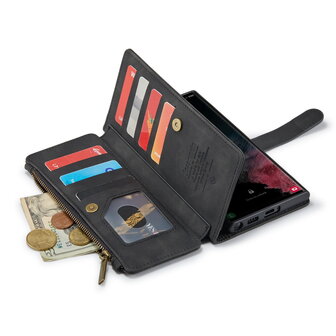 Samsung S25 Ultra - Charcoal Gray - Book Case met Rits