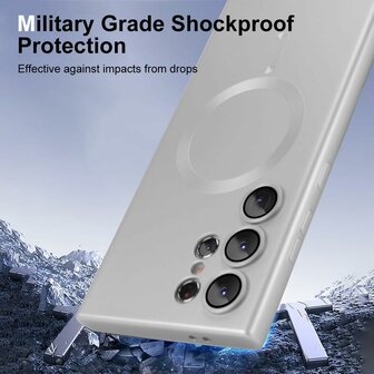 Samsung S25 Ultra - MagSafe Matte TPU - Zilver