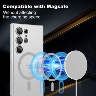 Samsung S25 Ultra - MagSafe Matte TPU - Zilver