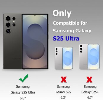 Samsung S25 Ultra - Kickstand Ring Case - Zwart