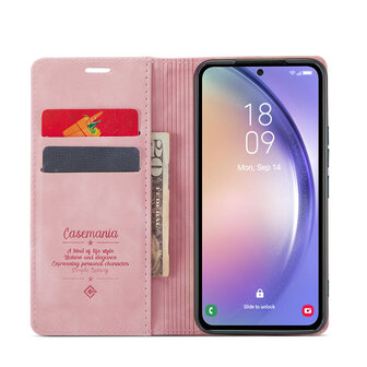Oppo A98 Pale Pink - Book Case