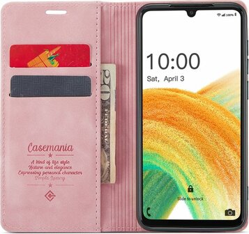 Oppo A17 Pale Pink - Book Case