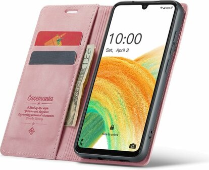 Oppo A17 Pale Pink - Book Case
