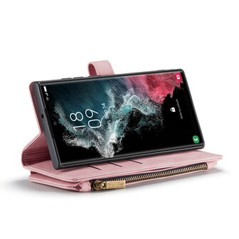 Samsung S25 Ultra - Pale Pink - Book Case met Rits