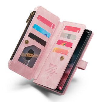 Samsung S25 Ultra - Pale Pink - Book Case met Rits