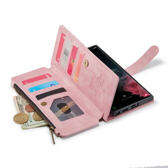 Samsung S25 Ultra - Pale Pink - Book Case met Rits