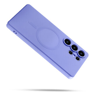 Samsung S25 Ultra - Paars - Camera Siliconen MagSafe Back Cover