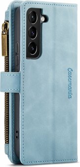 Samsung S22 Plus Aqua Blue - Book Case met Rits