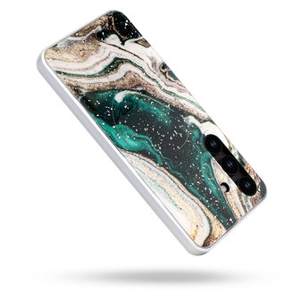 Samsung S25 Plus - Groen - Marmer MagSafe Back Cover