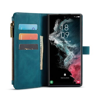 Samsung S25 Ultra - Emerald Green - Book Case met Rits