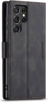 Samsung S22 Ultra Charcoal Gray - Book Case