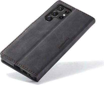 Samsung S22 Ultra Charcoal Gray - Book Case