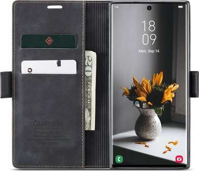 Samsung S22 Ultra Charcoal Gray - Book Case
