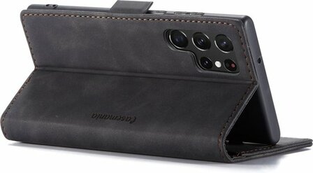 Samsung S22 Ultra Charcoal Gray - Book Case