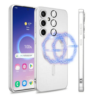 Samsung S25 Plus - MagSafe Matte TPU - Zilver