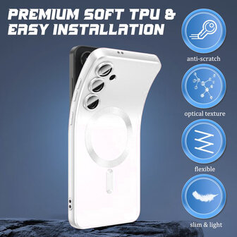 Samsung S25 Plus - MagSafe Matte TPU - Zilver