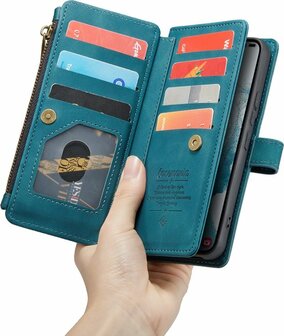 Samsung S22 Plus Emerald Green - Book Case met Rits