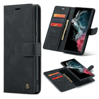 Samsung S25 Ultra - Charcoal Gray - 2 in 1 Book Case
