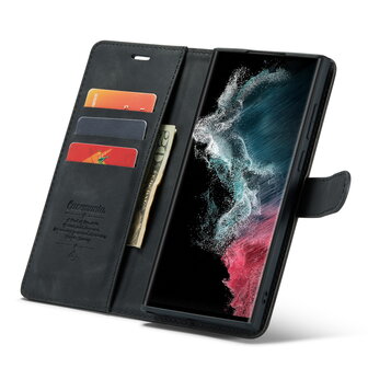 Samsung S25 Ultra - Charcoal Gray - 2 in 1 Book Case