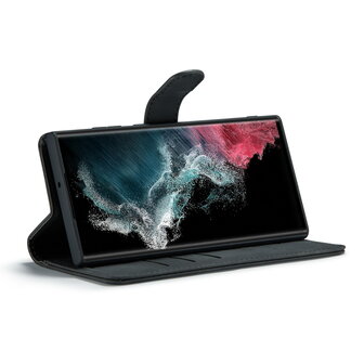 Samsung S25 Ultra - Charcoal Gray - 2 in 1 Book Case