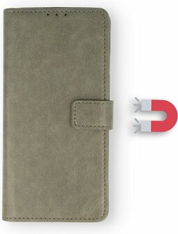 S22 Plus - Book Case &amp;amp; Glas - Grijs
