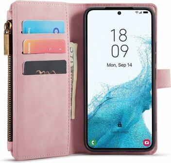 Samsung S22 Plus Pale Pink - Book Case met Rits