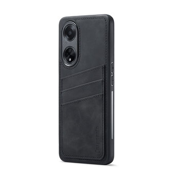 Oppo A98 - Back Cover met Kaarthouder - Charcoal Gray