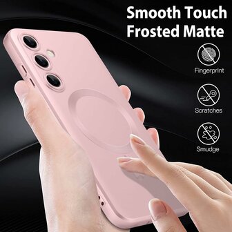 Samsung S25 - MagSafe Matte TPU - Roze