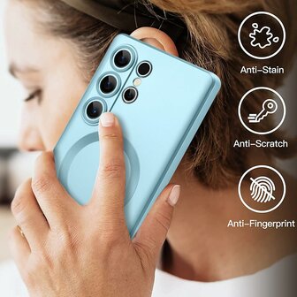 Samsung S25 Ultra - MagSafe Matte TPU - Blauw