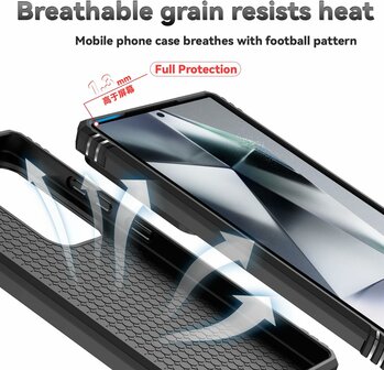 Samsung S25 Ultra - Zwart - Kickstand Ring met Camera Bescherming &amp;amp; 2x Glas