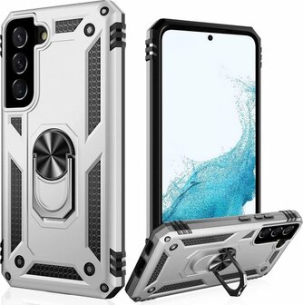 Samsung S22 Plus Grijs - Armor met Kickstand Ring