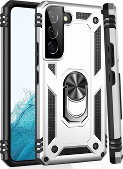Samsung S22 Plus Grijs - Armor met Kickstand Ring