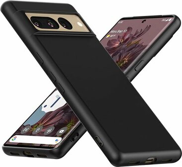 Pixel 7 Pro - Siliconen Back Cover - Zwart