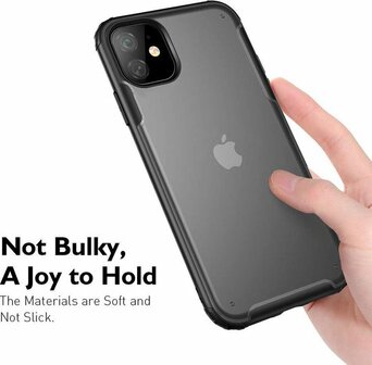 iPhone 11 - Multi Protective Armor + Tempered Glass - Zwart