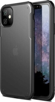 iPhone 11 - Multi Protective Armor + Tempered Glass - Zwart