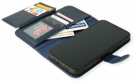 iPhone 11 Blauw - 2 in 1 HQ Book Case met Extra Vakken