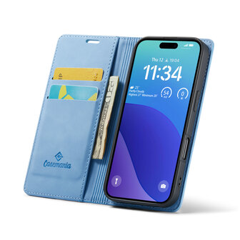 iPhone 16 Pro - Sky Blue - Book Case