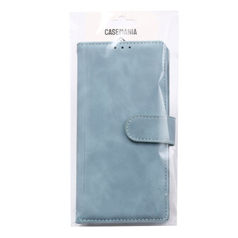 iPhone 16e - Suide Book Case - Licht Blauw