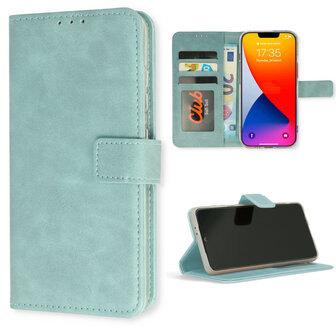 iPhone 15 - Book Case - Licht Blauw