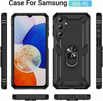 Samsung Galaxy A56 - Zwart - Kickstand Armor