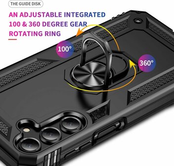 Samsung Galaxy A56 - Zwart - Kickstand Armor
