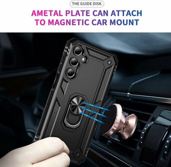 Samsung Galaxy A56 - Zwart - Kickstand Armor