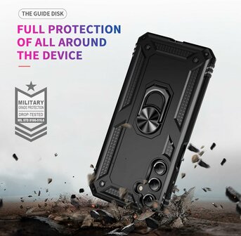 Samsung Galaxy A56 - Zwart - Kickstand Armor