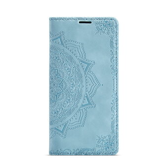 Samsung A14 Aqua Blue - Mandala Book Case
