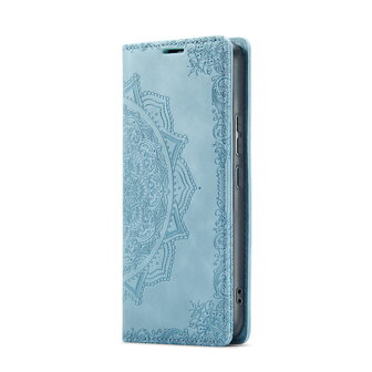 Samsung A14 Aqua Blue - Mandala Book Case