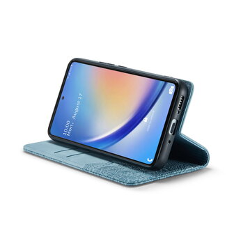 Samsung A14 Aqua Blue - Mandala Book Case