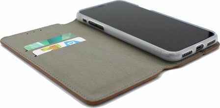 iPhone 12 Mini Bruin - HQ Slim Book Case